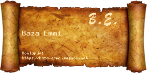 Baza Emmi névjegykártya